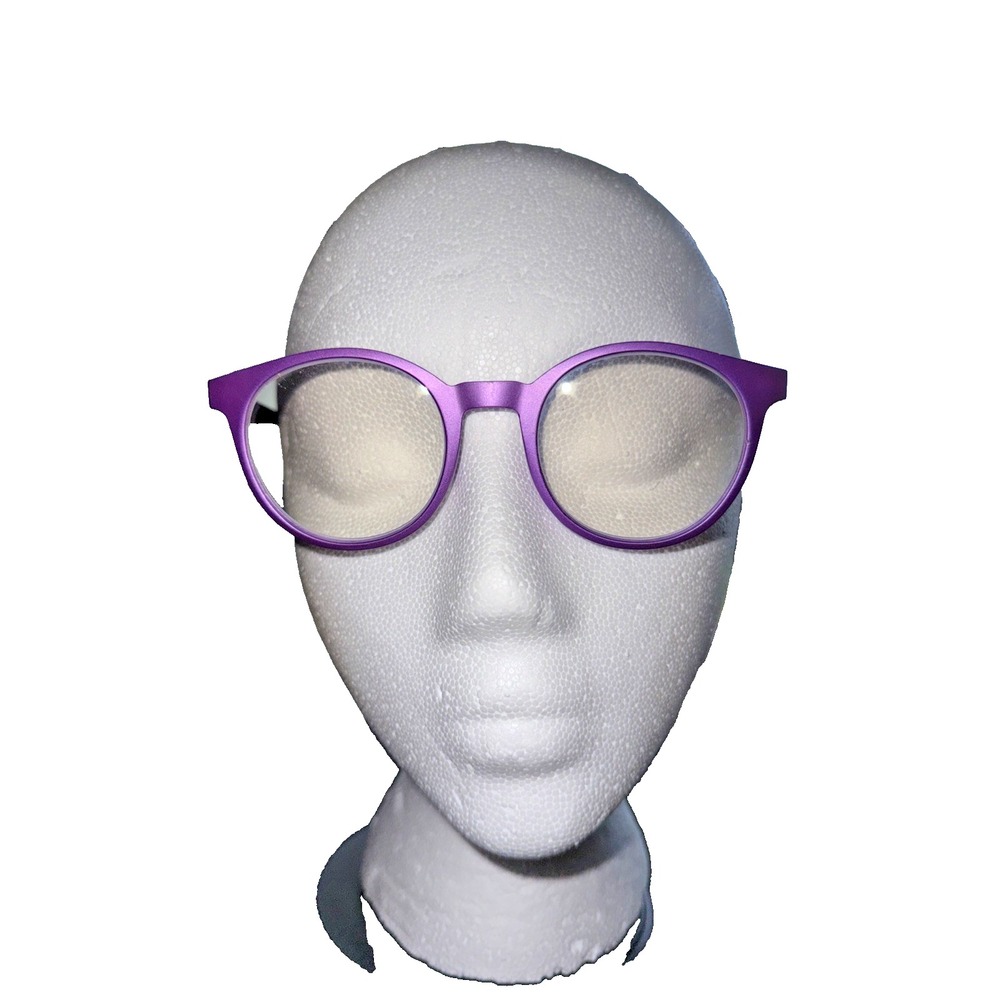 Stylish Airport Eyewear Purple Round Eyeglass Frames‎ 48-20-155 - Chic & Modern